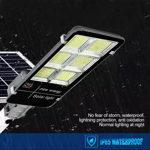 JUDYSSY Spot Lightingsolar Street Lights Outdoor, Daylight Solar Led Light, showing waterproof LED solar light with aluminum housing.