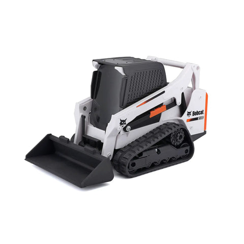 Remote Control Bobcat T590 Track Loader Toy For Realistic RC Construction Play, Multicolor finish, side view
