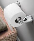 Mason Chrome Tissue Paper Holder Roller Only With Pro Fit Installation System Easy Wall Mount 5.62 Inch Long bathroom use