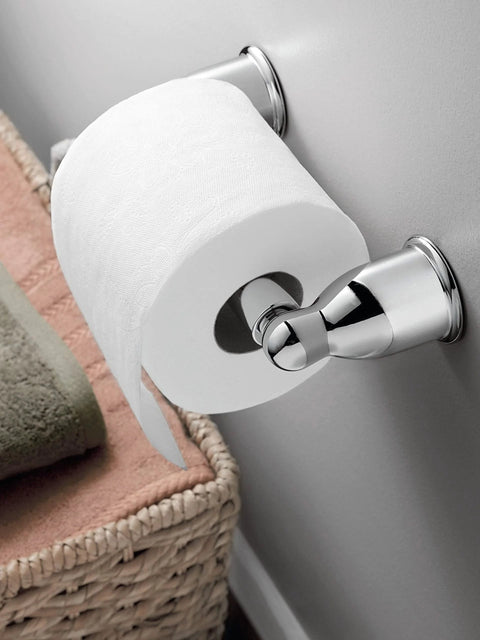Mason Chrome Tissue Paper Holder Roller Only With Pro Fit Installation System Easy Wall Mount 5.62 Inch Long bathroom use