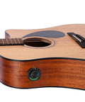 Dual Pickup Acoustic Guitar System with Piezo and Built In Microphone On Board Bluetooth Preamp Reverb Chorus and Delay