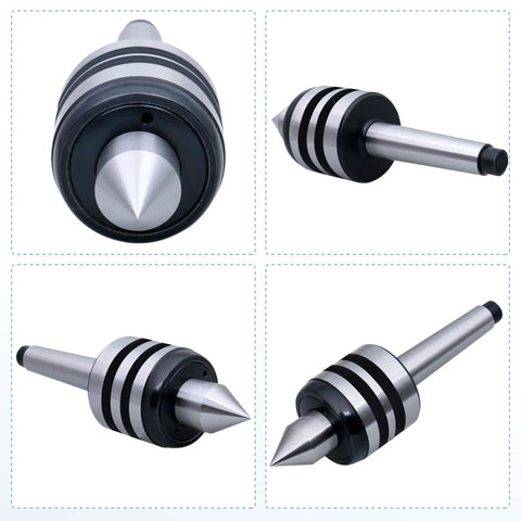 MT5 Live Center For CNC Wood And Metal Lathe, 60 Degree Morse Taper, 5MT Shank, Beefy Medium Duty Tailstock Center, Steel