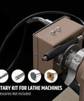 Heavy Duty 1/8 Inch Flexible Shaft Grinding Attachment For Wood Lathes, slick polishing tool mounted on lathe machine.