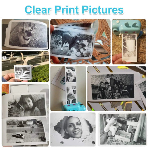 10 Roll Print Paper Refill For Kids Instant Camera That Fits Most Mini Photo Cameras, 4 x 2.2 Inch Thermal Paper, Each Roll Delivers About 60 Photos, Quick Easy Install, Great For On The Go Fun.