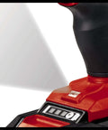 Close-up of Badass 18V Cordless Drill And Screwdriver Kit sporting LED battery indicator and ergonomic softgrip handle.
