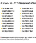 Thermopile SP20824 compatibility chart for pilot burner; two-column list of compatible model codes.