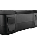 10-Quart Oil Drain Container With Deep Drain Well, Integrated Handle, And Sealing Rubber Gaskets, Black Finish, side view