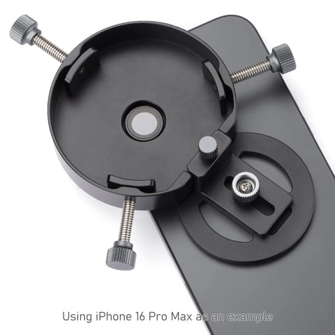 Phone Digiscoping Mount For Telescopes And Spotting Scopes With 2.5 Inch Eyepiece Magnetic IPhone Attachment For 12 Through 17 Pro Max