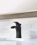 Venturi Matte Black Bathroom Sink Faucet With Single Handle One Hole Or Three Hole Mount No Leak Pforever Seal Ceramic Disc Valve
