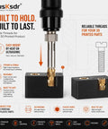 Heat Set Threaded Inserts Kit With Knurled Brass Inserts Sizes M2 And M25 And M3 And M4 And M5 And M6 For 3D Printing And DIY Projects Dope Budget Friendly Includes Extended Tip Heat Set Tool For Precise Strong Plastic Components illustrated