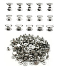 Rock Solid Chicago Screws And Leather Rivets Kit Built Tough With 304 Stainless Steel featuring multiple threaded metal screws for leather crafts.