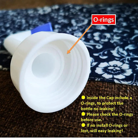 O-ring detail of Two Pack Portable Bidet For Toilet 450ml Handheld Travel Bidet High Pressure Leakproof Personal Hygiene Bottle