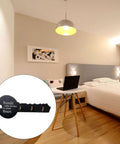 Old School Key Shaped Wall Mounted Coat Hooks Rack In Durable Black Oak Wood For Entryways And Closets Decorative Hanging Organizer That Brings Cool Retro Style And Keeps Your Gear Locked Down Tight No Tools Needed in a modern bedroom.