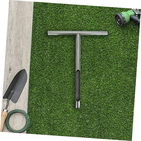 Stainless Steel T Handle Soil Sampler Probe Core for Lawn Garden and Agriculture Forestry Lightweight Durable Anti Slip Handle