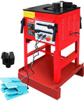 LOschten 1700W Desktop Electric Hydraulic Rebar Bender with foot pedal and control panel for bending steel rods.