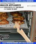 Long Handle Wooden Oven Rack Puller Stick For Small Kitchen Appliances Ideal For Convection Ovens And Toaster Ovens Air Fryer And Quick Rack Pulls No Oven Mitts Needed, beech wood rack puller in toaster oven