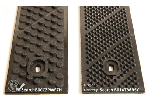 Non Slip Grippy Tread Strips 8 Pack 32 Inch By 2 Inch outdoor waterproof traction close-up showing texture details with screws