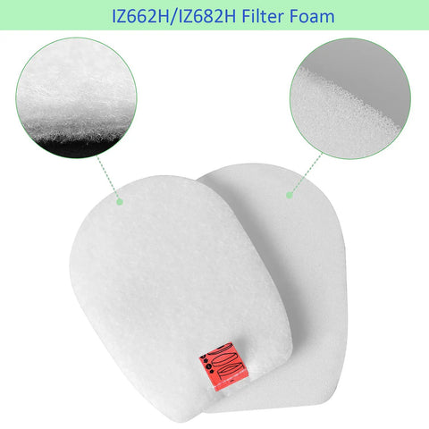 Close-up of IZ662H IZ682H filter foam from All In One Replacement Filter Kit For IZ662H IZ682H Rocket Pet Pro Vacuums