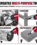 Turn Any Drill Into A Power Rivet Gun With This M3 To M8 Electric Rivet Nut Adapter Kit showcasing versatility in automotive, furniture.