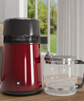 No Fuss Go To Water Distiller For Countertop Home Use With Heavy Duty Stainless Steel Build And Automatic Shutoff with glass jug