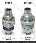 Direct Aftermarket Replacement Beefed Up Heavy Duty Hydraulic Male Flat Face Quick Coupler For Skid Steer 6679837 ISO 16028 46mm