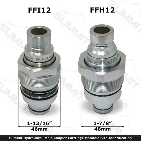 Direct Aftermarket Replacement Beefed Up Heavy Duty Hydraulic Male Flat Face Quick Coupler For Skid Steer 6679837 ISO 16028 46mm