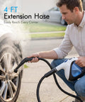 Handheld Steam Cleaner Instant Heat Up 3 Seconds For Homes Quick No Wait Heavy Duty High Temp Sanitizer used to clean car tire.