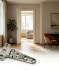 Heavy Duty T Pattern Door Hinge in 316 Stainless Steel Built Tough With Pre Matched Screws for Quick Install High Strength Door Joint