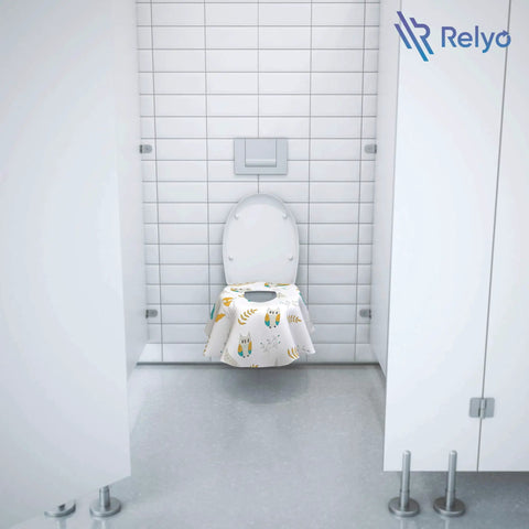 Slick Travel Essential With Twenty Disposable Toilet Seat Covers Featuring Owl Print Pattern For No Sweat Hygiene On The Go Using Fast Tear Paper Liners That Fit Standard Seats Solid For Road Trips And Airport Layovers
