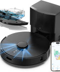 Self Emptying Robot Vacuum And Mop With 8000 Pa Suction LiDAR Mapping 75 Day Hands Free Capacity No Go Zones 150 Minute Run Time