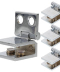 Rock Solid No Drill Glass Door Pivot Hinges That Work Great For Cabinets And Shower Enclosures Built With Strong Zinc Alloy