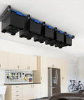 Installed Must Have Heavy Duty Ceiling Storage Rack For Garage, Overhead Bin System With Adjustable Height and Bins