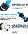 Air Flow Control Valve for Pneumatic Systems, 3/8 Inch Tube OD to 1/4 Inch NPT, Push To Connect Elbow 90 Degree Fitting, features