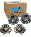 Two Piece Front And Rear Wheel Bearing And Hub Assembly Set For 2005 2009 Chrysler 300 2006 2009 Dodge Charger And 2005 2008 Magnum