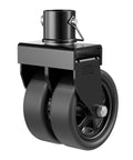 Heavy Duty 2,500 Lbs Dual 6 Inch Beefed Up Trailer Jack Swivel Caster With Upgraded Spoked Wheels And Reinforced Bracket For Boats