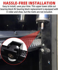 Standard Upper And Lower Bearing Block Set For RV Schwintek Slide Out In Wall Bearing System With V Roller Shoe Aluminum