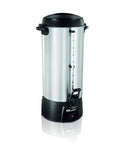 Boss Level 100 Cup Coffee Urn With Fast Brewing One Hand Dispensing Dual Heaters Brushed Aluminum Finish NSF Listed