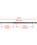 Heavy Duty Rear Axle Shaft And Left Right Wheel Hub Kit For Honda Rancher 420 dimensions 35 3/8 inch long with precision markings