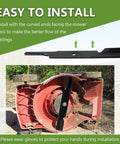 Beefed Up High Lift Mower Blades Set 3 Pack For Scag Tiger Cub Wildcat Turf Tiger And John Deere Walk Behind Mowers With 36 And 52 Inch Decks.