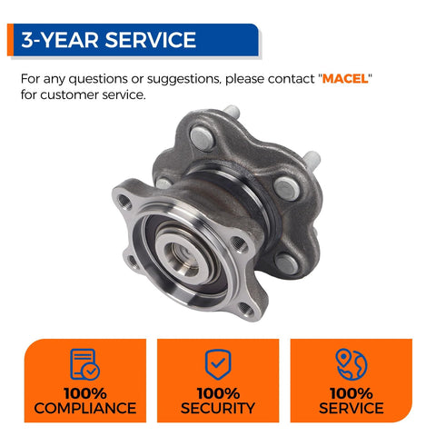 Rear Wheel Bearing Hub Assembly Fits 2002 2006 Nissan Altima, 2004 2008 Maxima, 2004 2009 Quest - OE Replacement product image