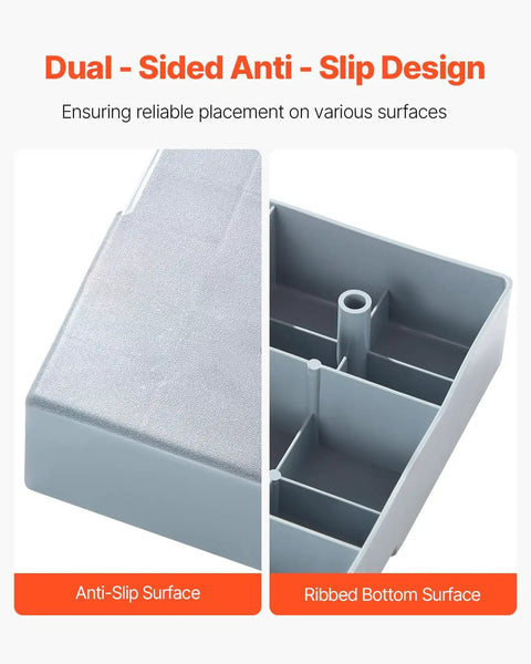 Sturdy Outdoor Mini Split Pad For 9000 To 36000 BTU Ductless AC Heat Pump Systems with dual-sided anti-slip and ribbed surface