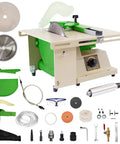 Heavy Duty 1380W Lapidary Saw Kit With Water-Cooled Table for rock, jade, and gem cutting with included accessories