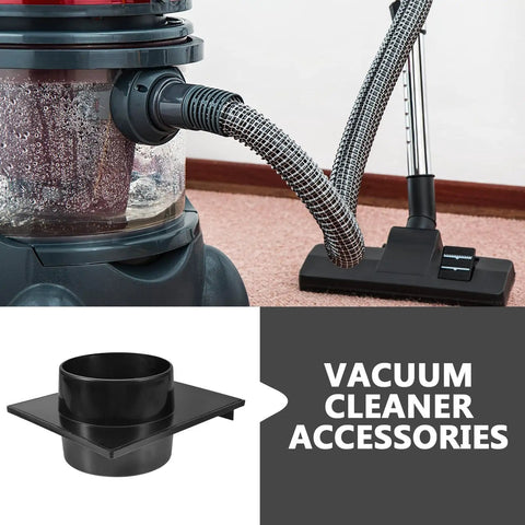 Durable Plastic Blast Gate Valve With 100Mm Sliding Design For Vacuum Cleaner And Dust Collection Systems, shown with black hose and cleaner.