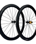 Carbon Road Wheelset 700c Disc Brake 50mm Depth 28mm Width Deep Section Aero Racing Wheels Tubeless Ready Clincher