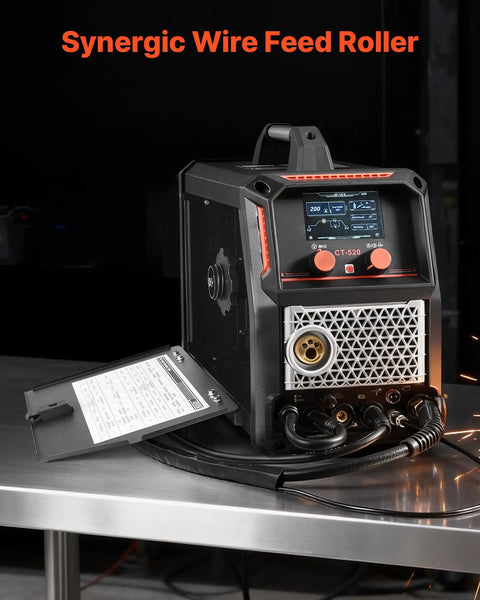 5 In 1 Plasma Cutter Welder Combo for home shop with Cut TIG Gas MIG Flux MIG and MMA 50A plasma cutting and 200A synergic welder
