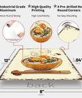 Vintage Metal Sign Ramen Noodle Art Tin Sign Poster For Home Room Garage Office Decor 8x12 Inch Wall Art Retro Kitchen Decor Perfect For Diner Bar Coffee Corner Man Cave, showing dimensions and features