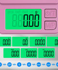 Ultra Precise 1000g Digital Pocket Gram Scale With 0.01g Accuracy showing LCD Display and weighing units, pink