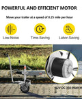 Super Heavy Duty Electric Trailer Mover With Massive 350W Motor And Fat Wheels For Easy Hitching, showcasing low-noise motor design.