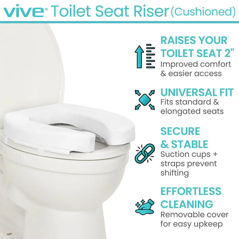 Ultra Soft Cushioned Toilet Seat Cushion For Added Comfort And Easy Clean Padded Attachment Fits Elongated And Standard Seats