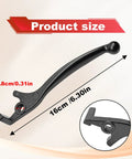 Right Hydraulic Disc Brake Lever For Dirt Pit Bikes 90cc To 125cc With 8mm Bolt Hole And 12mm Thick Mount black 16cm size